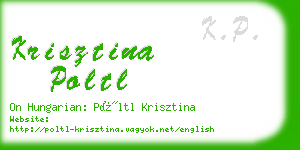 krisztina poltl business card